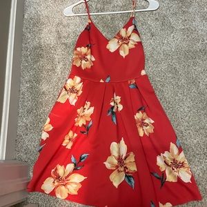 NWOT Hawaiian Flower Red Dress